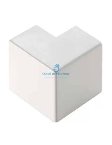 Canales eléctricos ECAE6017B Rincón exterior para minican. oscuro. 60x17 blanco